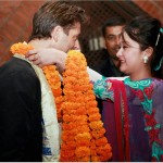 A warm welcome to Kare Wanscher by the Pretty Girls in Nepal