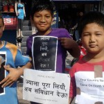 Children in Nepal participating in Youth Pressure Movement
