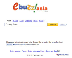 Ebuzz asia Nepali search engine