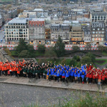 Edinburgh Castle with Miss World 2011 Contestants
