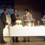 Suresh Chandra Chalise and Executive members celebrating anniversary