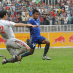 Jordan Player obstructing Nepali Player at match