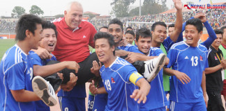 Nepali National Team Celebrating