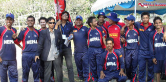 Nepali Team at ACC U-19 Elite Cup cricket tournament