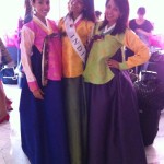 Sahana Bajracharya with Participant Miss India