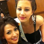 Sahana Bajracharya with Participant Miss Tibet