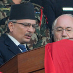 Sepp Blatter with Baburam Bhatttarai Opening Ceremony