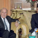 Sepp Blatter with Prime Minister Dr Baburam Bhatttarai